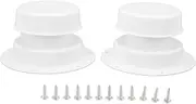 Grcfumo RV Plumbing Vent Cap, White ABS RV Sewer Vent Cover Caps, Sunproof Vent Caps Replacement with Screw for Trailer Motorhome