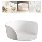 Open Type Side Dishes Tray White Fruit Cleaning Tray for Cutting Board