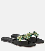 [Giambattista Valli] Giambattista Valli Leather sandals AU 5 black