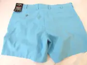 Callaway Pro Spin 3.0 Golf Light Blue Stretch Polyester Golf Shorts Sz 40
