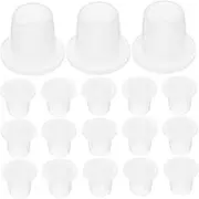 HEALEEP 100PCS Reusable Stoppers for Glass Bottles Leak Mini Plugs Versatile Bottle Caps for Crafts Easy Use Solid Stopper Stylish and Convenient Sealing