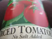 LOT 5 CANS DICED TOMATOES NO SALT ADDED Del Monte & California Healthy Harvest