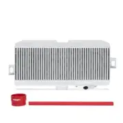 Mishimoto Top-Mount Intercooler Kit - Powder Coated Silver & Red Hoses