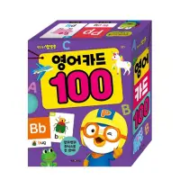 在飛比找蝦皮購物優惠-韓國pororo英文字母單詞學習卡100張英文字母卡英文單詞