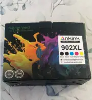 ankink 902XL Ink Cartridge Compatible for HP 902 XL Ink Cartridges, 5 Comb
