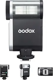 Godox iA32 Camera Flash GN15 Camera Speedlite Adjustable Flash Head 8 Power Levels Manual/Automatic Modes Hot Shoe with Single Contact for Canon, Nikon, Sony, Fuji and Olympus DSLR Camera