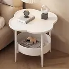 Side table with 2 levels, coffee table, modern furniture organizer, small tea,