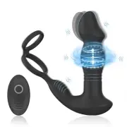 Remote control Rotating Butt Plug Prostate Massager Vibrating Anal Plug Sex Toy