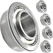(4 Pack) HD Switch Front Wheel Bearings Replaces Toro 114-1640 TimeCutter, Exmark Quest, Radius, Pioneer Mowers - Bushing to Bearing Conversion Kit - Steel Seals