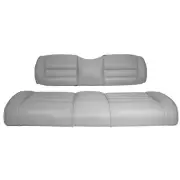 Premium Vinyl Seat Cushions for GTW Mach3 Golf Cart Rear Seat - Light Graphite