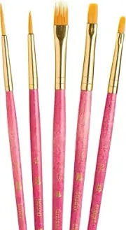 Princeton Artist Brush Set 9184 5-Pc Gold Taklon | BRAND NEW