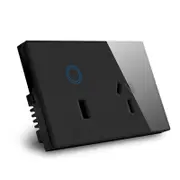 Smart Wi-Fi Black Power Point Socket with USB Charging Port