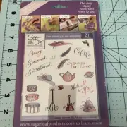 SugarLoaf See D’s Stamp Set Hats Of To You #50095 Tea Time 21 Rubber Stamps
