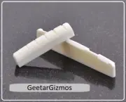GeetarGizmos UNIVERSAL BONE NUT & SADDLE SET for Acoustic 6 String Guitar
