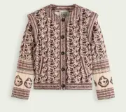 Scotch Soda Printed Quilted Jacket Block Floral Inbetween Jackets Size Large