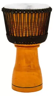 Toca Master Series Wooden Djembe 12" Synthetic Head in Natural with Bag