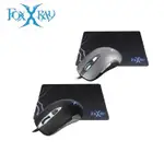 【FOXXRAY】狐鐳 FXR-BMP-56 銀月獵狐電競滑鼠+鼠墊 [富廉網]