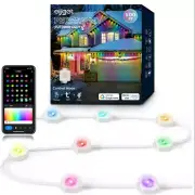 100FT 60LEDs Permanent Outdoor LED Eaves Light Smart RGB IC WIFI APP Control Kit