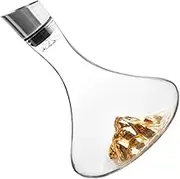 LABRIMP Simple Red Wine Decanter Crystal Material Inclined Spout Elegant Design for Wine Appreciation