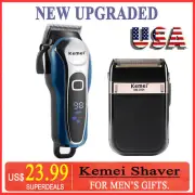 Kemei Professional Hair Clippers Trimmer Kit Men Cutting Machine Barber Salon KM