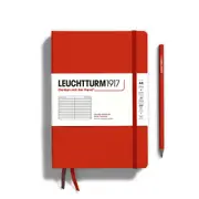 Hardcover Medium A5 Notebook, 251 Pages, Ruled (Fox Red)