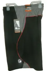 New Mens Medium AND1 Basketball Shorts Black Red Trim 11" Inseam