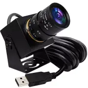 ELP 4K USB Camera with Microphone Manual Zoom Webcam 2.8-12mm Variable Focus ...