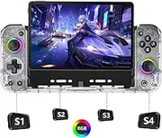 SZYUYU Switch Controller for Nintendo Switch/OLED, Full-Size Grip Ergonomic Handheld Mode Controller, Switch Pro Controller One-Piece Joypad with 8 Color RGB Lights/Programming/Cable