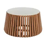 [James Lane] Linee Coffee Table - Acacia & Marble