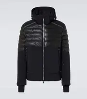 [Toni Sailer] Toni Sailer Lorenz faux leather ski jacket AU 93 black