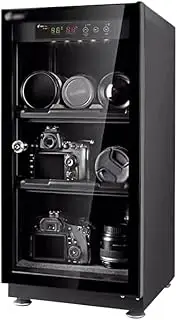 Photographic Equipment Sealed Drying Box, Electronic Moisture-Proof Storage Box, Camera Display Cabinet,Black,50L