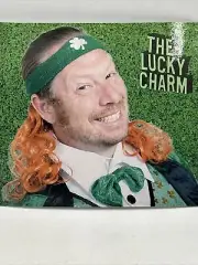 St. Patricks Day The Lucky Charm In Headband and Ginger Wig Costume Mullet