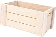 PRETYZOOM 1Pc Creative Wooden Desk Organizer Box Medium Rustic Style Storage Chest for Home Office Versatile Table Storage for Home Decor
