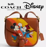 Disney X Coach Courier Bag With Mickey Mouse And Minnie Mouse CQ801