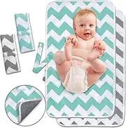 Diaper Changing Pad, Waterproof Pad Baby Portable Changing Mat Travel Mat Station for Home,Travel & Outside Idefair- 2 Pack