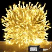 500 LED Christmas Lights, 164FT 8 Lighting Modes with Timer Plug in Waterproo...