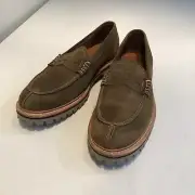 Allen Edmonds Men’s Freeport Weatherproof Suede Penny Loafer Brown Size 8.5