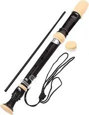 Kisangel 1 Set 8 Soprano Recorder for Beginner Friendly Plastic Flute with Cleaning Rod Carrying Bag for School Practice and Musical Engagement