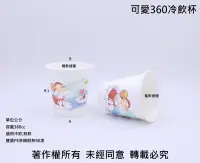 在飛比找Yahoo!奇摩拍賣優惠-含稅 50個 90口徑【可愛360冷飲杯】飲杯 飲料杯 水杯