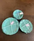 Farmhouse Rachel Ashwell Melamine Dinnerware Set 12 Pc Blue Pearl New
