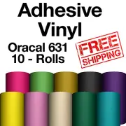 10 rolls -12"x5' Oracal 631-matte-Adhesive Backed Vinyl Craft-Hobby-Sign Cutters