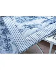 Anne de Solne Organic Cotton Percale 200 Thread Count Galante Duvet Cover