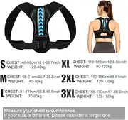 Back Corrector Correction Belt Adjustable Clavicle Spine Shoulder Waist Men Women Health and Relaxation (Color: Style A - Green, Size: L) Good (Style Blue)