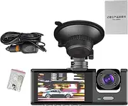 Car Cameras for Dash - Night Vision Dashboard Parking Monitoring,Versatile Park Monitor Large Screen Display Driving Recorder for Sudden Braking Collision