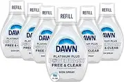 Dawn Free & Clear Powerwash Dish Spray, Dish Soap, Pear Scent Refill, 16 Fl Oz (Pack of 6)