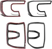 Head Light Lamp Cover Surrounds Guard Trim Tail Lights Taillights Cover Compatible For Ford Ranger Raptor 2023 2024 Next Gen Accessories