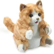 Folkmanis Orange Tabby Kitten Hand Puppet