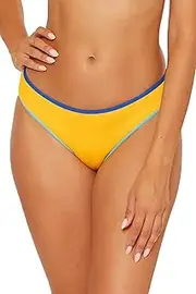 [BECCA] Women's Crinkle Crush Hipster Bikini Bottom, Cheeky Coverage, Swimwear Separates