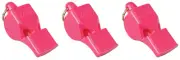 Fox 40 Classic Safety 3-Chamber Pealess Whistle, Pink (3-Pack)