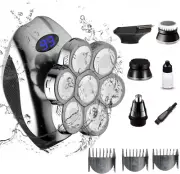 7D Head Shaver, SIWIEY 5 in 1 Shavers for Bald Men with 7 Wet & Dry...